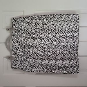 J. Crew black and white print skirt sz 10